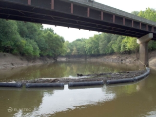 Brute Boom log debris barrier