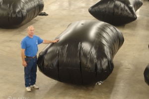 Inflated pillow tanks