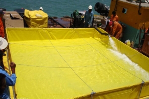 Quick Tank being filled with liquids