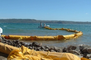 Type 3 turbidity curtain deployment