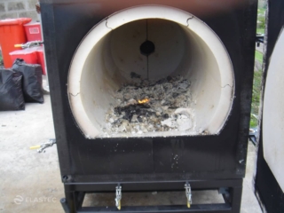 Ash after incineration