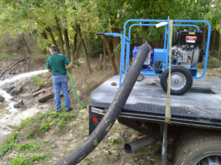 Elastec lobe pump pumping water
