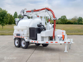 Elastec PACS 920 hydrovac trailer