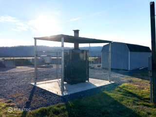 Food waste incinerator for airports