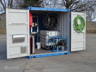 BoomVane Spray system in container