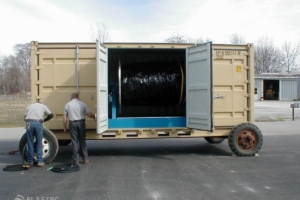 Boom Reel inside container