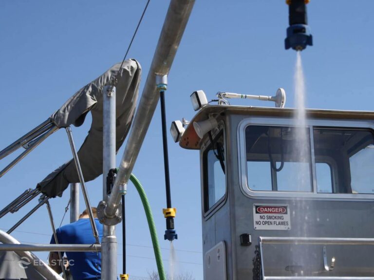 Oil Rig Spraying Offshore Oil Spill Response Equipment | Clean Up Spills | Elastec
