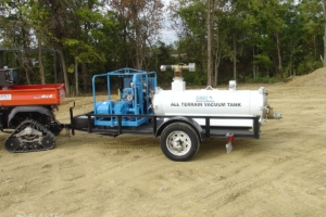 Elastec MiniVac vacuum system on trailer