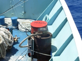 SmartAsh small incinerator on boat