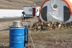 SmartAsh incinerator in camp