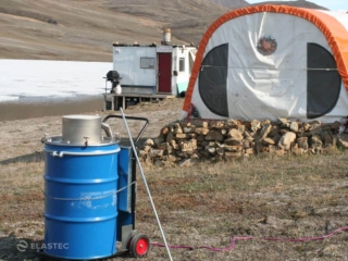 SmartAsh incinerator in camp