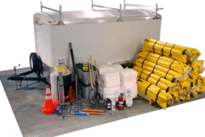 Oil spill equipment trailer contents