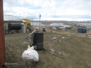 Incinerator for fuel spill pads in Alaska