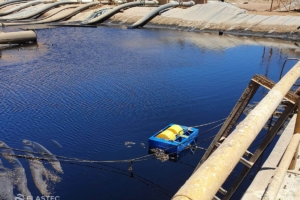 Industrial mining pond skimmer