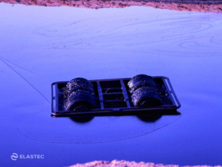 Magnum100 oil skimmer in recovery oil pit