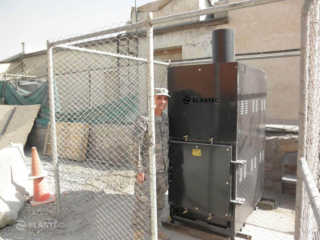 Military waste burning equipment