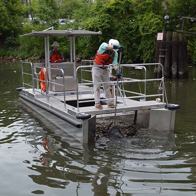 Omni Catamaran Trash Skimmer Boat