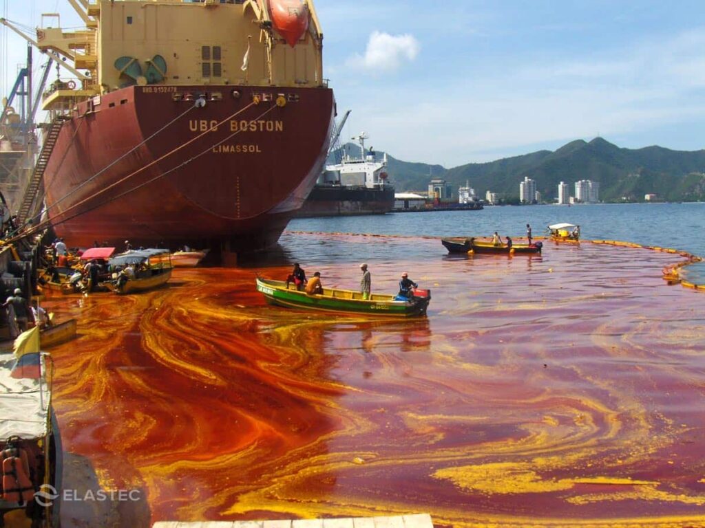 棕榈油泄漏