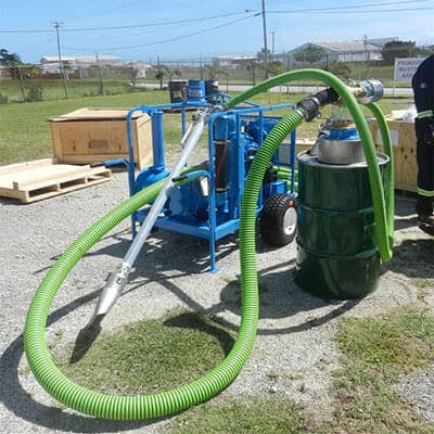 Palm oil vacuum system