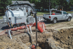 Equipamento de hidroescavação para reboque a vácuo 1