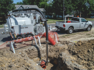 Vacuum trailer hydro-excavation equipment