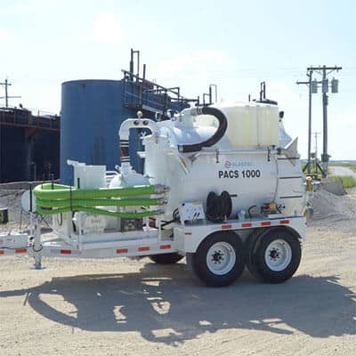 Remorque sous vide pour mines