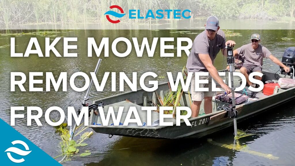 Jenson Lake Mower Cutting Aquatic Weeds