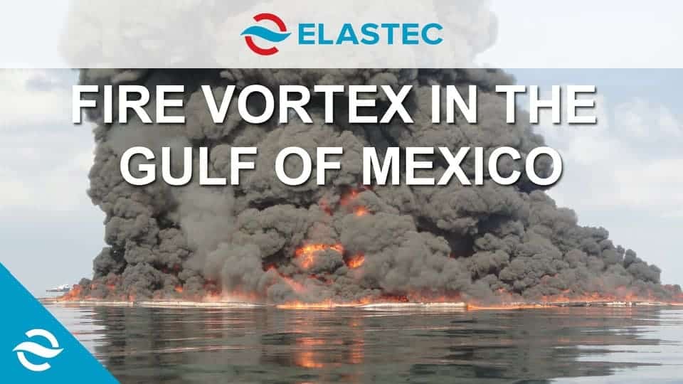 Vórtice de fuego en el Golfo de México