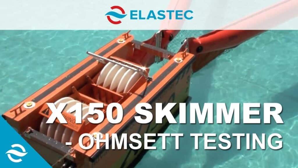 Teste de Ohmsett dos skimmer de discos estriados X150