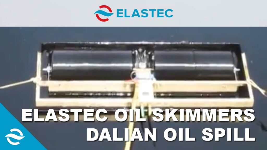 Odpieniacze Elastec Oil w Dalian Oil Spill