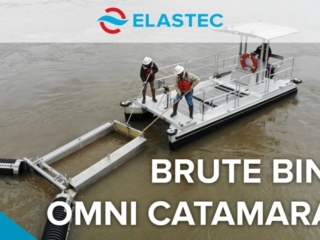 Collection de déchets flottants | Brute Bin avec Omni Cat