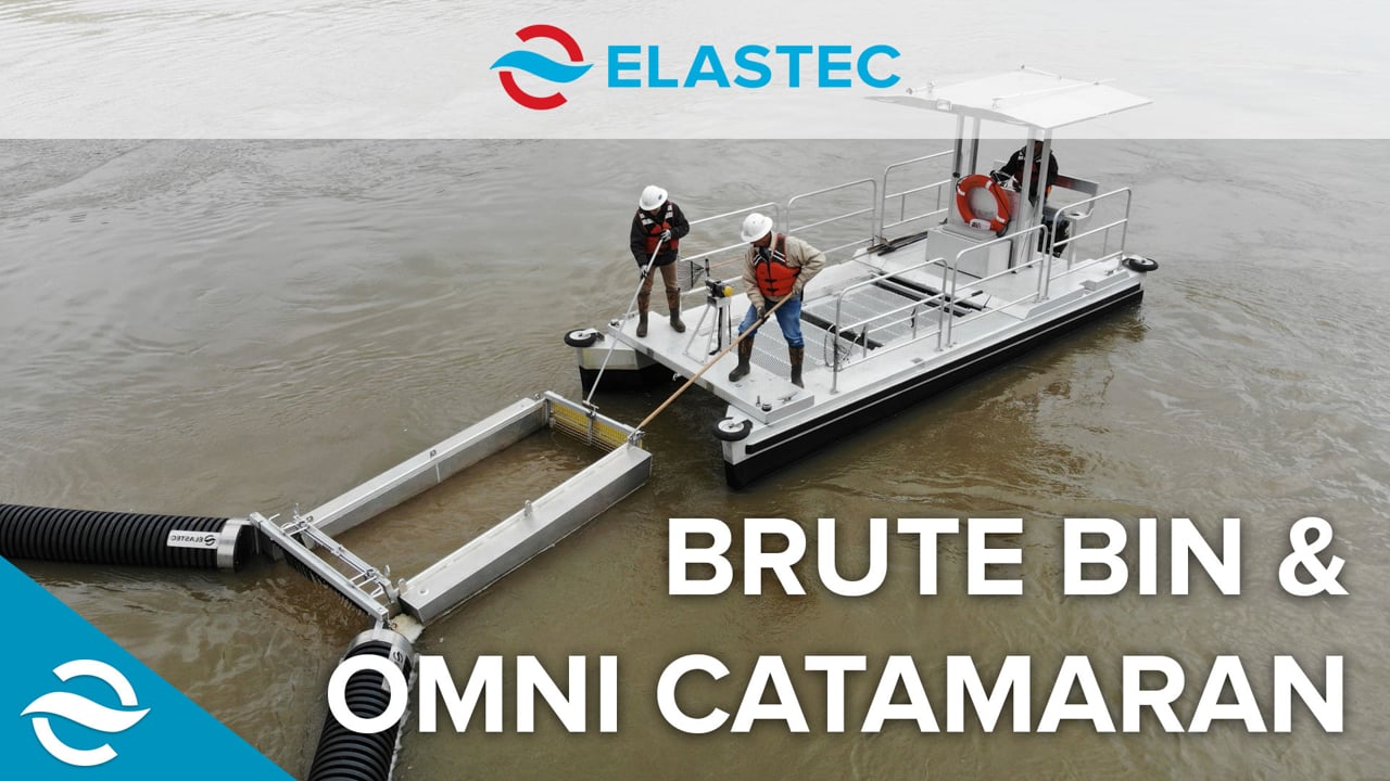 Floating Trash Collection | Brute Bin with Omni Cat