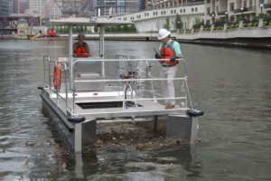 Omni Catamaran Trash Skimmer Barco