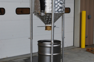 Vacuum system hopper unit