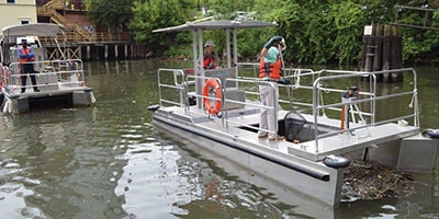 Omni Catamaran Trash Skimmer Boat