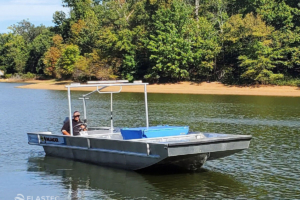 Karpfen Fischerboot