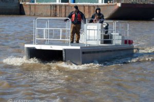 Catamaran workboat platform