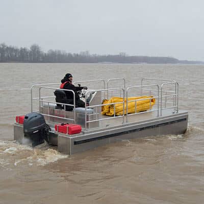 Elastec platform work boat