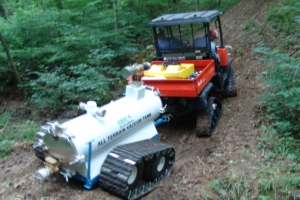 ATV zur Bekämpfung von Ölverschmutzungen im Binnenland