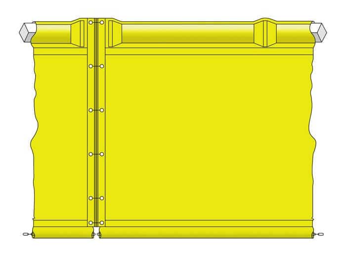 Rideau de limon flottant de type 1