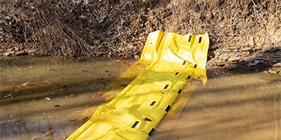 Creek oil spill kit