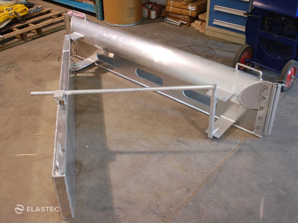 Oil containment boom deflector