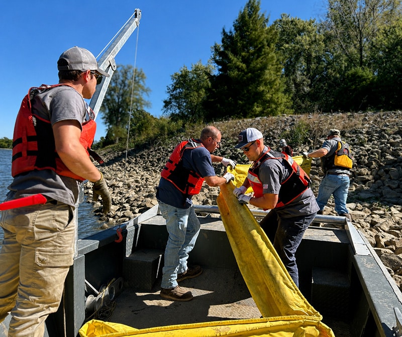 Elastec Fall Workshop containment boom handling