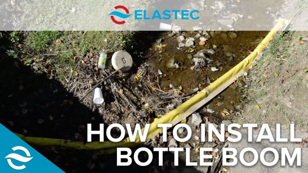 ELASTEC | 如何在溪流中安装瓶式围油栏